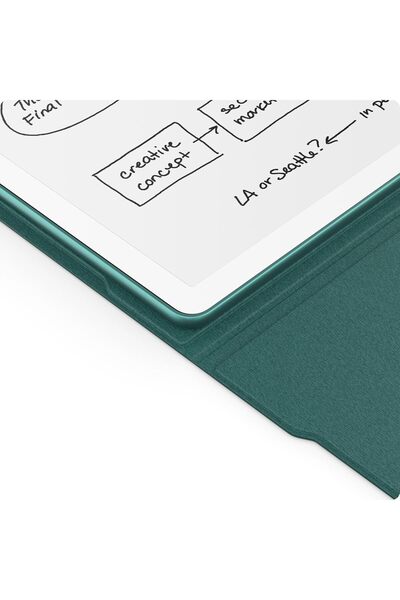 Amazon kindle Kindle Scribe 2022 - 2024 Orijinal Premium Deri Kılıf Yeşil