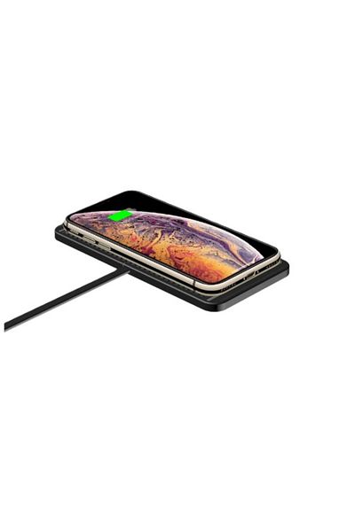 REDz Accessories Încărcător auto wireless, design subțire, încărcare rapidă, 15W, negru