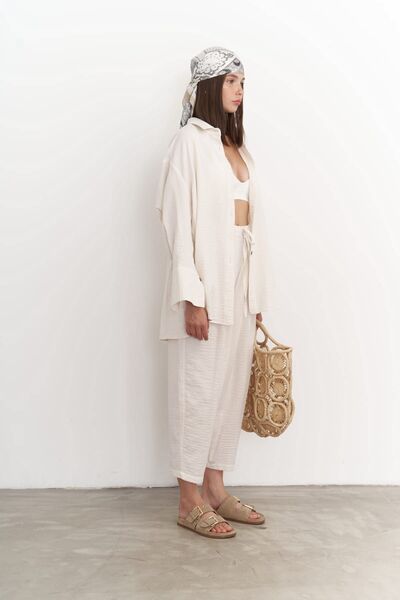 BOHEMAİ Ecru Color Sawai alkalmi szett