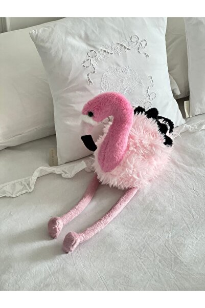 Moontoys Çocuk Sevimli Flamingo Uyku ve Oyun Arkadaşı Peluş Yastık Pembe 60 cm