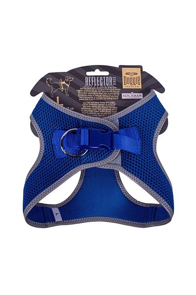 Doggie Cool Woven Reflective Small Breed Collar Blue 42-48 cm (Arg-L)