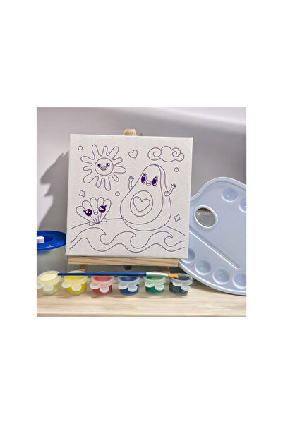 mika house AVOCADO YAZ TEMALI TUVAL BOYAMA DONDURMA BOYAMA ÇOCUK ETKİNLİK