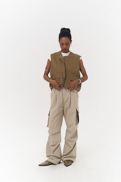 MAİ COLLECTİON Παντελόνι Cappi Beige Cargo