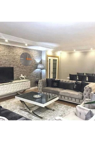 mrchediyesepeti Living-Room-Business Premium Quality Wall Clock Very Stylish Design (Exclusive for Mothers)