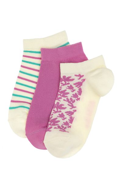 U.S. Polo Assn. Women's 3-Pack Booties Socks 50311367 -Vr023