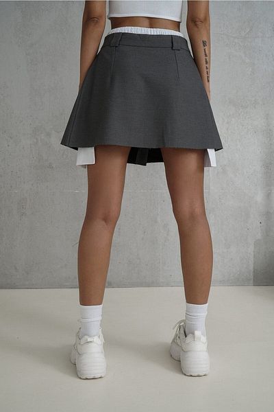 MAİ COLLECTİON Detail Gabbie Boxer Smoked Minisukně