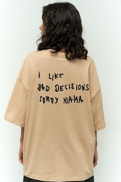 MAİ COLLECTİON Kolekce Mai - Tričko Anamama Mink Oversize