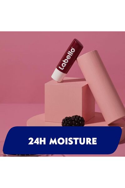 LABELLO Labello Lip Care Moisturizing Lip Balm, Shiny Raspberry Flavor, 14.4g