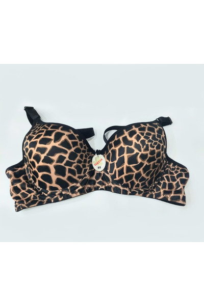 Tektaş (3 buc) Sutien cu sârmă cu imprimeu african fără și cu susținere