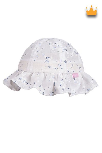 Kitti 1-4 Years 48cm Baby Girl Summer Patterned Fedora Hat White Y 212007