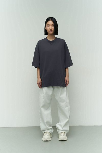 MAİ COLLECTİON Potrebujete peniaze antracitové oversize tričko