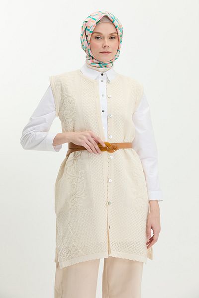 Setrms Self Patterned Cotton Vest