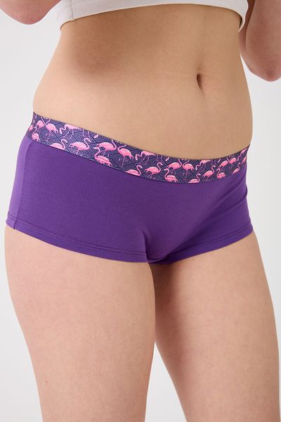 Saint Sail Cotton Lycra Flexible Fabric Printed Couple Boyshort Women's Panties