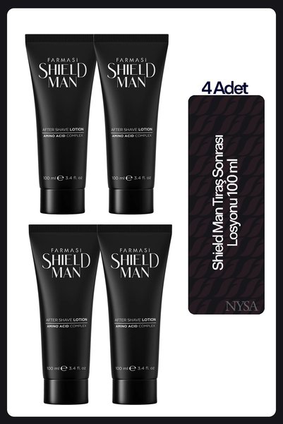 Farmasi Shield Man Tıraş Sonrası Losyonu 100 ml - 4 Adet