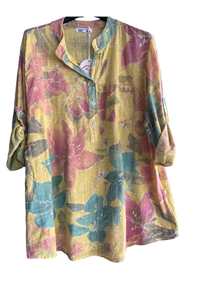 Park Moda Жіноча італійська блузка з літнім рукавом, з 100% бавовни, з деталя...