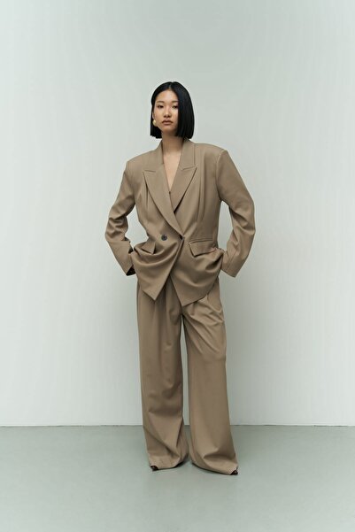 MAI STUDIOS CO. ALLBUCKS Mai - Μπουφάν Salvatore Beige Blazer ABMAI0016