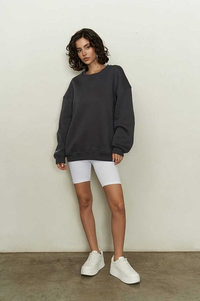 MAİ COLLECTİON Unisex oversize mikina Mcllctn Maico Anthracite