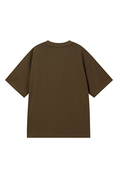 Giordano Men's Waffle Crew Neck Oversized Tee