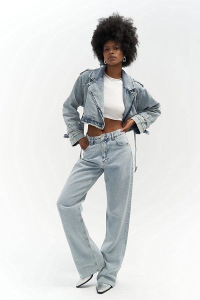 MAİ COLLECTİON Kalhoty Marla Basic Blue Jean