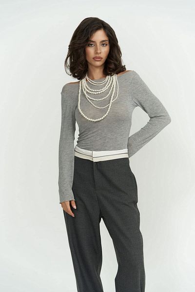 MAİ COLLECTİON Kalhoty Zelmira Smoked Reverse Belt