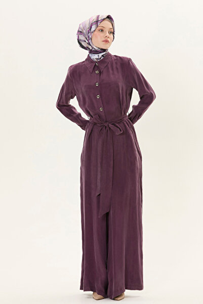 Setrms Düğmeli Kuşaklı Tulum