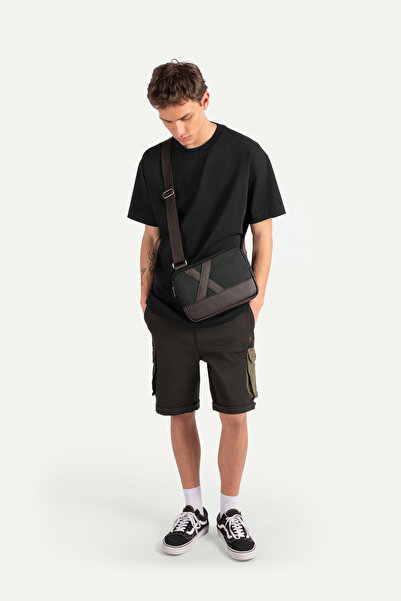 KAFT Unisex Çapraz Mini Çanta - Nougrod - Asphalt