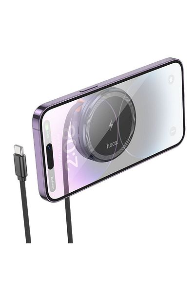 REDz Accessories Încărcător rapid Hoco, cablu retractabil Type-C, compatibil cu Magsafe și Apple Watch, 15W