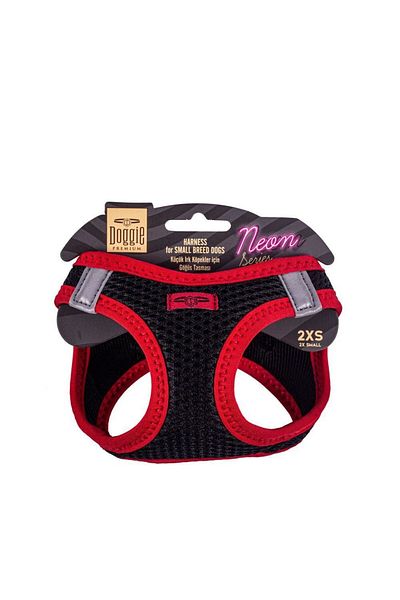 Doggie Cool Woven Neon Small Breed Collar Red 26-30 cm (Ang-2Xs)