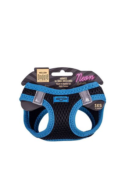 Doggie Cool Woven Neon Small Breed Collar Blue 22-26 cm (Ang-3Xs)