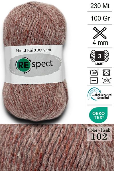 Respect 100gr-230mt Μαλακό Ακρυλικό Μαλλί- Baby Yarn- 102
