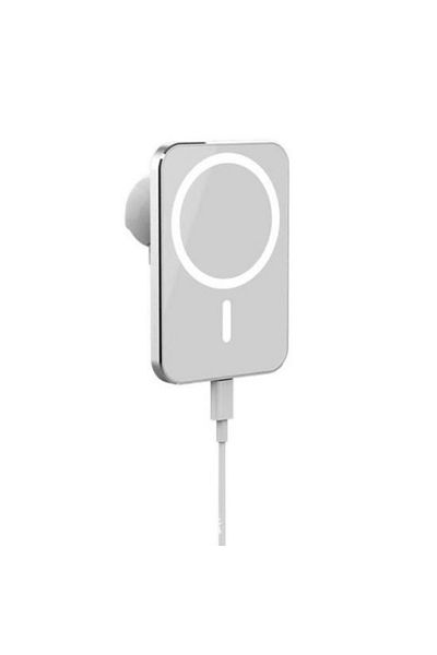 REDz Accessories Set încărcător/suport auto Magsafe, încărcare rapidă, iPhone, wireless, alb