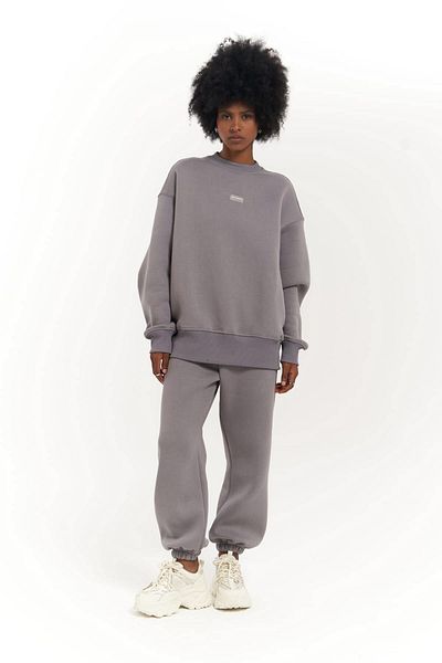 MAİ COLLECTİON Sada teplákových souprav Romana Crew Neck Smoke