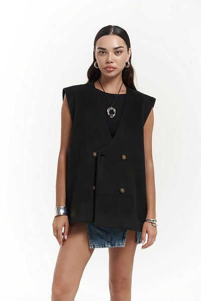 MAİ COLLECTİON Notte Black Casual Cardigan
