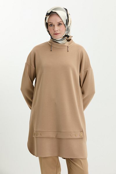 Setrms Scuba Tunic with Ornamental Buttons