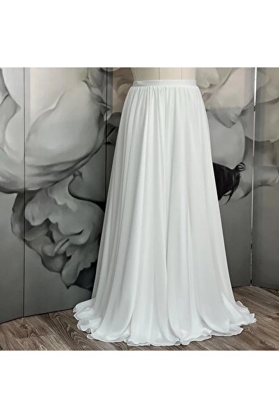 MERİT FASHION Kloş Maxi Boy Şifon Etek