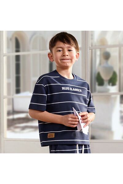 Giordano تي شيرت جونيور مريح مطبوع برقبة دائرية