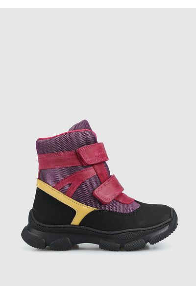 Kiddo Girl's Fuchsia Leather Boots