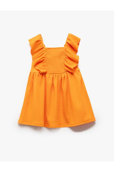 Koton Orange Baby Girl Dress 5Smg80008Ak