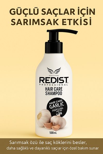 Redist Garlic Shampoo – Strengthening Treatment Against Hair Loss (500 ml)