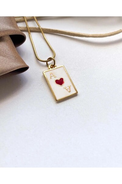 Perry Accesories قلادة على شكل قلب من الفولاذ المقاوم للصدأ وقلادة kupaas ذهب...