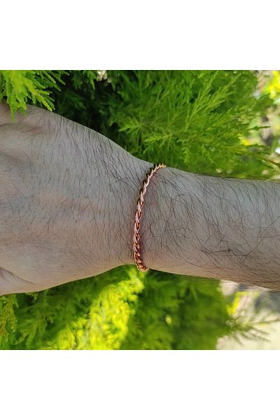 mba handmade jewelry Tensor Handmade Pure Copper Bracelet - Tensor Bracelet - Orgonite Protection - 144 Mhz