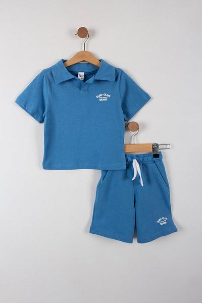 TRENDİMİZBİR Set pantaloni scurți cu inscripții pentru băieți Surf Club