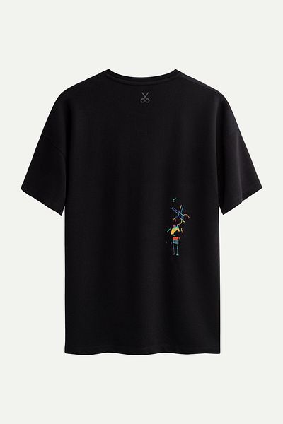 KAFT Unisex Oversize Design T-Shirt - Nightag