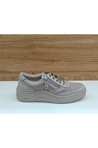 Greyder 57705 Gray Genuine Leather Casual Women's Shoes