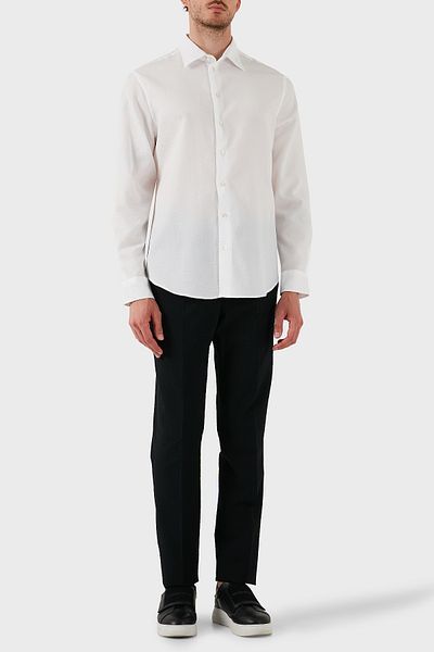 Emporio Armani Cotton Regular Fit Long Sleeve Shirt Men's Shirt