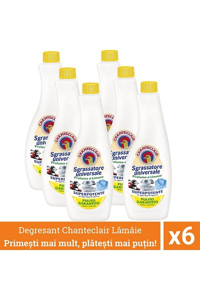 chante clair Promo Pack 6 X Chanteclair Universal Degreaser With Lemon, Refill, 3600 Ml, Degreaser
