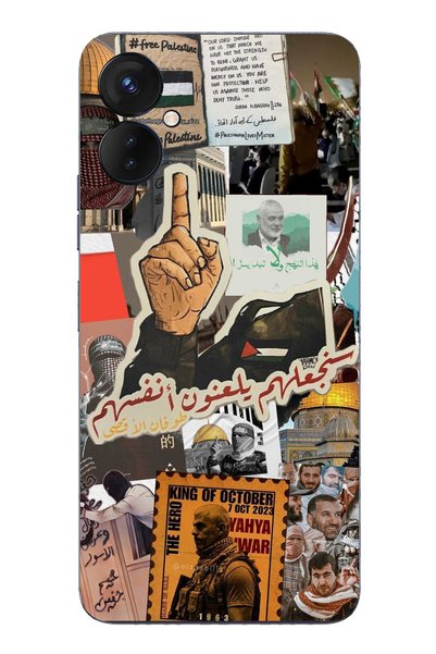 TechTree Tecno Spark 9 Pro Compatible Palestine Freedom Transparent Silicone ...