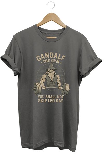 remonz Gandalf Gym Lotr Regular Fit 100% Cotton Soft Textured Crew Neck T-Shirt