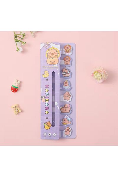 synshop Capybara Kapibara Postit Adhesive Note Paper Bookmark 160 Sheets