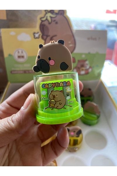 synshop Capybara Capybara Pencil Sharpener Pencil Opener with 2 Compartments